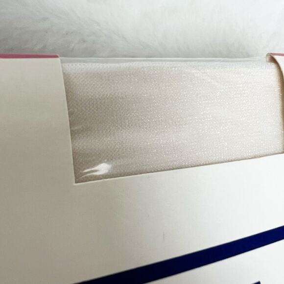 Vintage NEW GIVENCHY White Crystal Shimmery Ultra Sheer Control Top Pantyhose - Picture 6 of 13